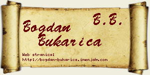 Bogdan Bukarica vizit kartica
